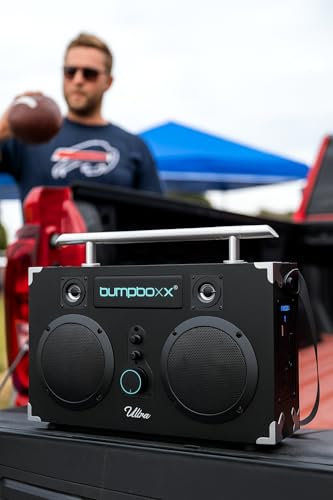 Bumpboxx Bluetooth Boombox Ultra Plus | Retro Boombox with Bluetooth Speaker | Includes Rechargeable Lithium Battery, Carrying Strap & Mic | Easy to Carry | NYC Graffiti - Thumbnail 6