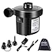 Joycoo Elektrische Luftpumpe für Pool luftmatratze Pool Elektrische Pumpe für Camping luftmatratze aufblasbare Kissen Bett Boot Schwimmring 2 in 1 AC 230 V EU Stecker/DC 12V Kfz-Adapter
