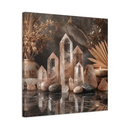 Nature Crystals Toile Moderne pour Habiller un Mur Vide de Salon