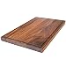 Produktbild Virginia Boys Kitchens Großes Schneidebrett aus Walnussholz  43 x 28 cm Tranchierbrett aus Hochwertigem Amerikanischem Massivholz Rutschfest und Antibakteriell mit Saftrille zum Schneiden von Fleisch, Obst und Gemüse