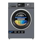 Contoure 24' Stackable Front-Load Washer, 2.7 cu.ft. High-Efficiency, 16 Wash Cycles, LED Touch Controls, 1400 RPM, Space-Saving Design, Stainless Steel Drum – Titanium Finish, Model WH-2700T