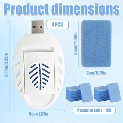 Antimosquitos eléctrico USB portátil para noches tranquilas en la cocina y terrazas exteriores 3