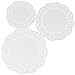 com-four® 84x Tortenspitzen, Tortenunterlagen in weiß, Ø 21 cm, Ø 26 cm, Ø 30 cm (84 Stück - verschiedene Größen)