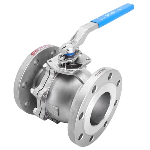 Stainless Steel Flanged Ball Valve, Stainless Steel 316 Ball and Stem, Class 150 Full Port, Firesafe Certified (1 1/2
