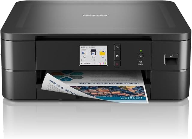 Brother DCP-J1140DW Wireless Colour Inkjet Printer | 3-in-1 (Print/Copy/Scan) | Wi-Fi/ USB.2.0/NFC | 6.8cm Touchscreen| Ink Included | UK Plug