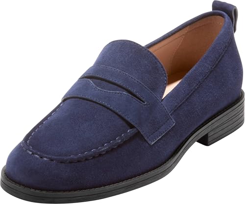 Cole Haan Women's Stassi Penny Loafers, Midnight Moon Suede, 9-B