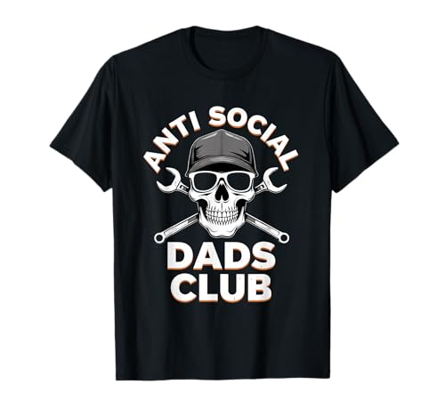 Fathers Day Gift Anti Social Dads Club T-Shirt