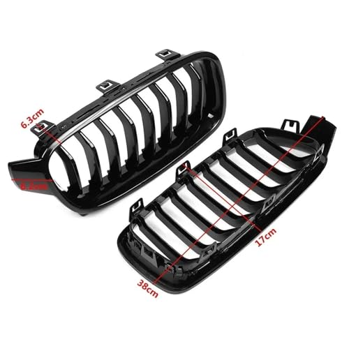 Rejilla delantera de riñón estilo M para coche BMW Serie 3 F30 F35 2012-2018 2
