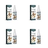 Augentropfen für Hund & Katze 30 ml, Augenreiniger Lindert Juckreiz Und Irritationen, Trockenheit, Schwellungen, Tränenflecken, Sauberer Augenkot Haustier Augentropfen (4PCS,30ML)