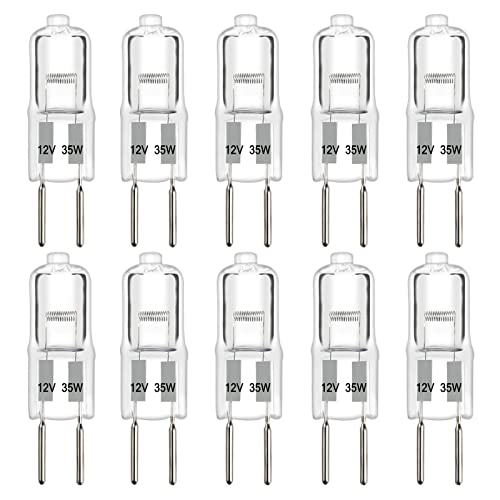 SCNNC Leuchtmittel G6.35 Halogen 12V 35W 10 Stück