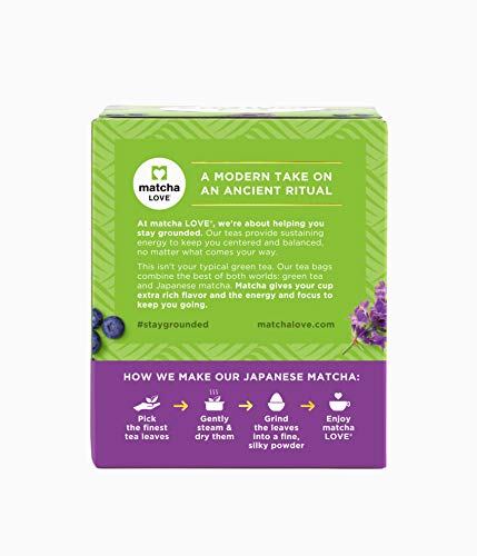 Té Matcha japonés sabor arándano y lavanda 60 saquitos miniatura 4