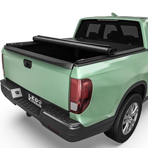 LEDKINGDOMUS Soft Roll-Up Truck Bed Tonneau Cover Fits for Honda Ridgeline 2017-2026 | 5 (64) Bed