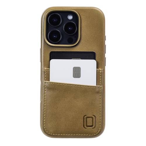Coque iPhone 16 Pro en cuir véritable marron luxe Dockem - 7