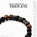 ZukZythepsor Pulsera de ojo de tigre ajustable para hombre Imagen de ZukZythepsor Pulsera de ojo de tigre ajustable para hombre