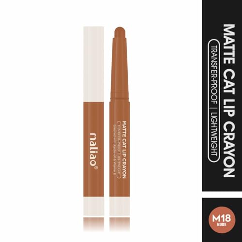 Image of Maliao Matte Cat Lip Crayon: Transfer-Proof & Lightweight (18-NUDE)