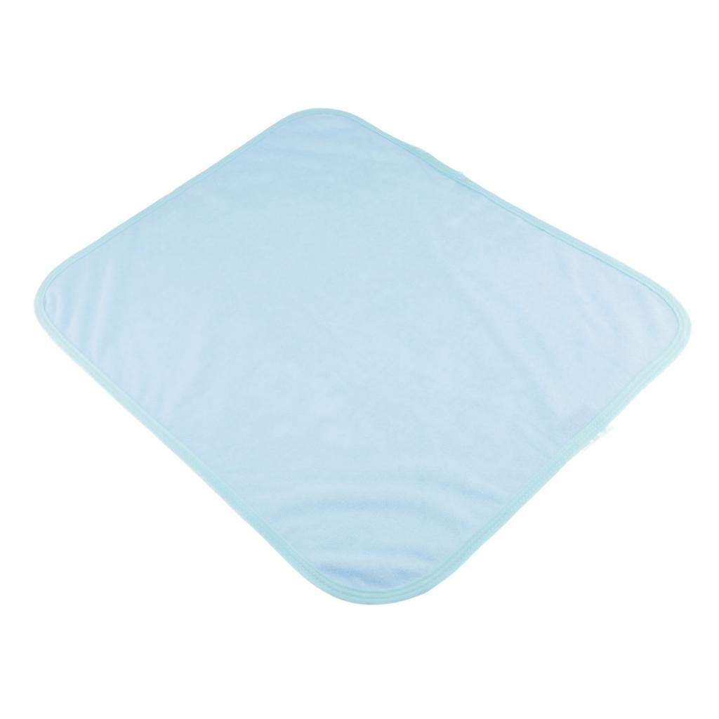 absorbent washable soft incontinence bed sheet pad mattress protection blue