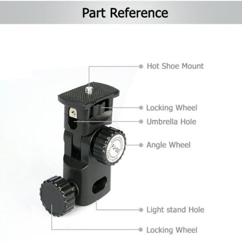 Umbrella Mount Bracket Holder Mount, Cradle Head For Use With Flash Light Stand, Godox Or Cheetah Ad-180, Ad-360 Flashes #TOP2