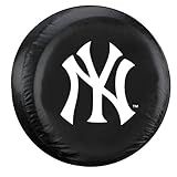 Fremont Die MLB New York Yankees Tire Cover, Large Size (30-32' Diameter), Black/Team Colors