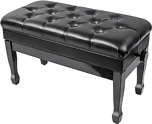 Tabouret Piano,Banquette Piano Banc Banc de piano réglable de luxe avec tabouret de piano duo avec compartiment à musique et siège rembourré en cuir PU, pour étudiants enseignants, hauteur : 48 ~ 58 - Les Beatles, Paul McCartney, John Lennon, RIngo Starr, George Harrison Tabouret Piano,Banquette Piano Banc Banc de piano réglable de luxe avec tabouret de piano duo avec compartiment à musique et siège rembourré en cuir PU, pour étudiants enseignants, hauteur : 48 ~ 58