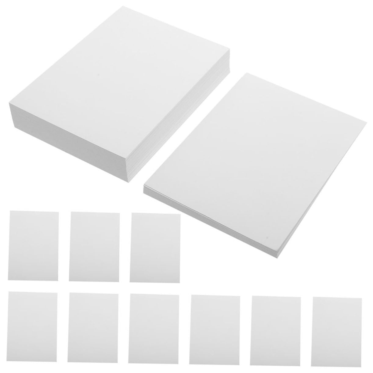 STOBOK 400 Blatt Fotopapier druckerpapier glänzendes Aufkleberpapier Papier in Fotoqualität Fotokopierpapier Broschürenpapier Hochglanzpapier Druckpapiere Weiß