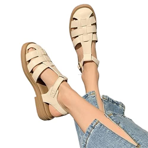 ls for Women ls Breathable high Heels Buckle Low-top Female Flat shoes6.5 UK