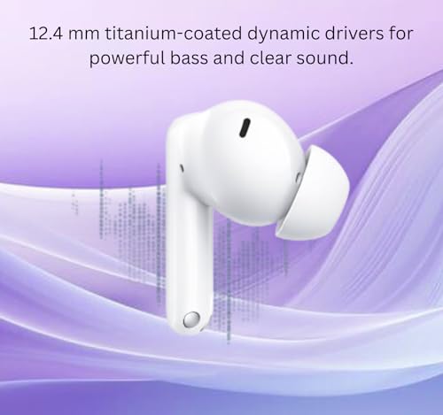 Image of Bluetooth Nord Buds 3R for OnePlus with 54H Total Playtime, 12.4mm Drivers, 3D Spatial Audio, Dual Device Pairing, AI 2-Mic Clear Calls, 47ms Low Latency (White)