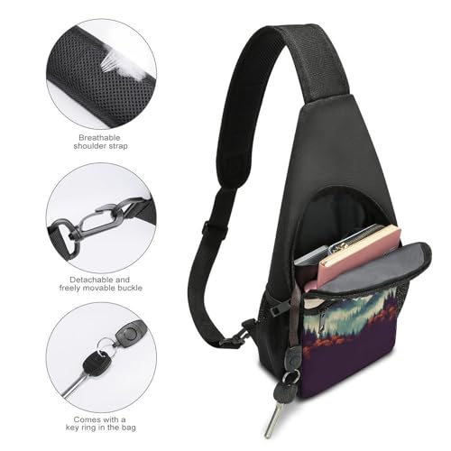 Mochila tipo bandolera para senderismo y uso casual miniatura 4