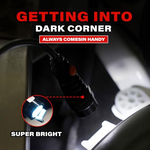 Gifts for Dad, Magnetic Pickup Tool, Telescoping Magnet Pickup Tool with 3 LED Flashlight, Christmas Gifts Stocking Stuffers for Men, Cool Gadget Gifts for Men, Black - Image 5