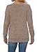 Heymiss Womens Fall Tops Long Sleeve Pullover Sweaters V-neck Sweatshirt Khaki L