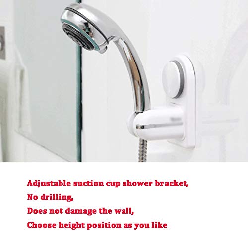 Tête de douche fixe bien positionnée grâce au support de douche universel