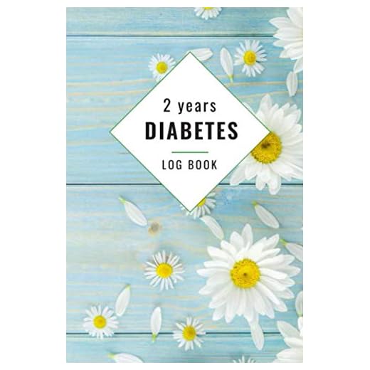 2 Years Diabetes Log Book: 2 Years Notebook record for track blood sugar for the monitor to control your meal Before & After Breakfast, Lunch, Dinner, ... flowers light blue with wooden table theme