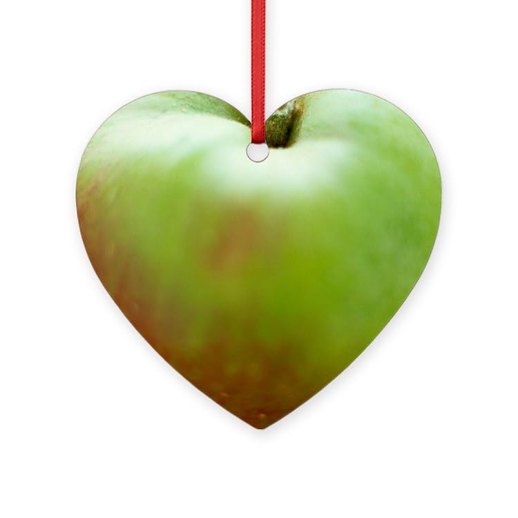 CafePressBramley Apple 3.25" x 3" Wood Heart Ornament