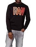 RAW Grafikprint auf der Brust G-STAR RAW Herren Raw Swestshirt Sweatshirt, dk Black A971-6484, XXL