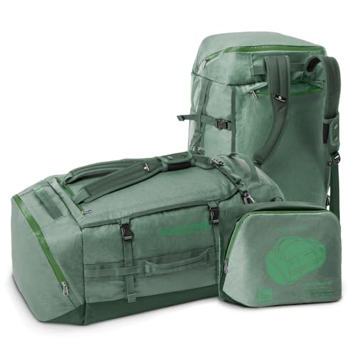 Eagle Creek Cargo Hauler Duffel Bag - Carry-On Duffel Bag for Travel - Easy Access Compartments - Lockable Zipper Opening - Water Resistant - Duck Green - 90L