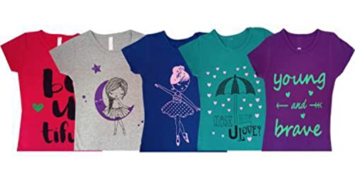 Image of Girls Cotton Casual Set of 5 pcs