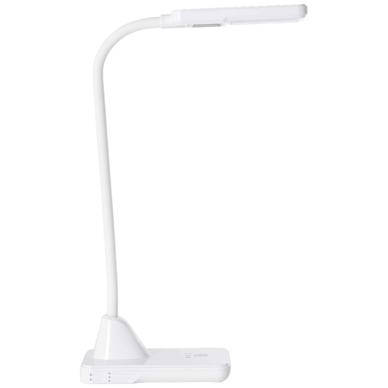 Brilliant Joscha LED Tischleuchte 36cm mit Touchdimmer Flexarm weiß Büro 4600K kaltweiß 418 Lumen, LED integriert