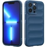 Custodia Compatibile con iPhone 13 Pro Max, Silicone Custodia per Tutto il Corpo, Copertura Antiurto con Fotocamera Protettivo, Cover Morbida al Tatto - Blu Scuro