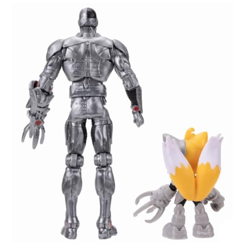 DC x Sonic Tails & Cyborg Action Figure Multipack, Officially Licensed by Jakks Pacific - Image 4