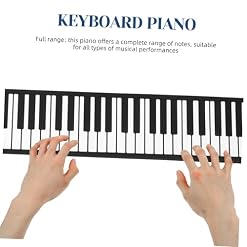 Toyvian 88 Roll Clavier De Piano Roulé À La Main À 88 Touches Piano Électronique Enroulable Piano Électronique Roulé À La Main Piano Électrique Piano Électronique Enroulable Piano – Image 3