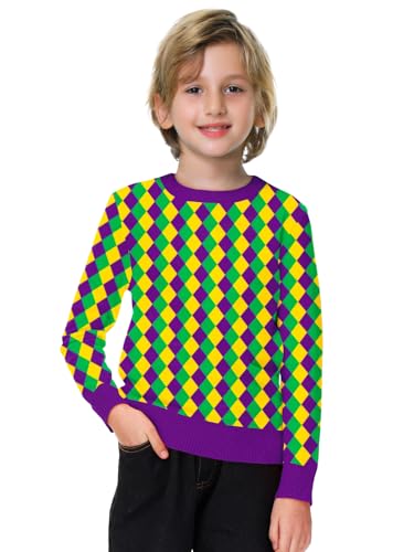 Remimi Kids Halloween Print Sweater Boys Girls Holiday Sweatshirt 5-14 Years3