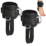 Polyvalent pour différents exercices : idéal pour les exercices fessiers, les exercices de jambes et le renforcement de la force - La sangle de pied Kickback prend en charge une variété d'entraînements. Parfait pour les séances d'entraînement à la salle de sport, à la maison ou en déplacement.