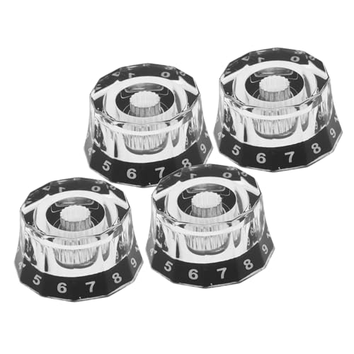 VINTORKY �G���L�M�^�[�p�{�����[���m�u �u���b�N �|�e���V�����[�^�L���b�v ���ʒ��ߑΉ� �M�^�[�����p�p�[�c �G�t�F�N�^�[ �A���v������� Diy�y��A�N�Z�T���[ 4�Z�b�g