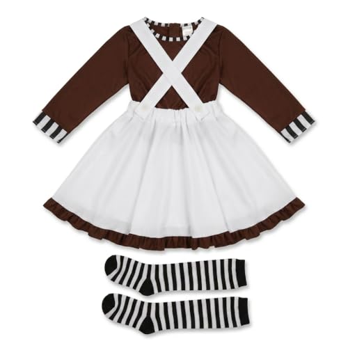 Fun Shack Déguisement Lutin Ouvrier Chocolatier, Déguisement Chocolaterie Enfant, Deguisement Film Enfant, Costume Carnaval, Costume Halloween, S