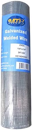 Galvanized After Welding Hardware Cloth 24x50 - 1/4 x1/4 23GA
