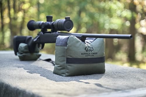 all weather durable front and rear shooting rest bags rifle rest sand bag for bench rest shooting hunting target amp competitive sports shooting-unfilled