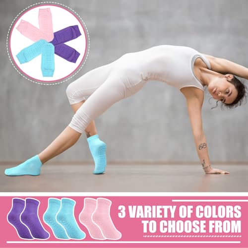 Image of Liitrsh 60 or 150 Pairs Pilates Grip Socks Bulk Unisex Non Slip Yoga Grippy Socks Woman for Adults Yoga Pilates Hospital