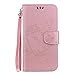 Produktbild Galaxy A5 2018 Hülle, The Grafu® PU Leder Hülle mit Magnet Verschluss, Standfunktion und Kartenfach, Leder Tasche kompatibel mit Samsung Galaxy A5 2018, Rose Gold