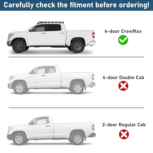 Estribos laterales Hooke Road para Toyota Tundra 2007-2021 miniatura 2