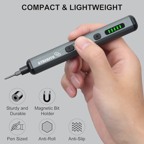 image for STREBITO Mini Electric Screwdriver Set, 70 in 1 Small Electric Screwdr