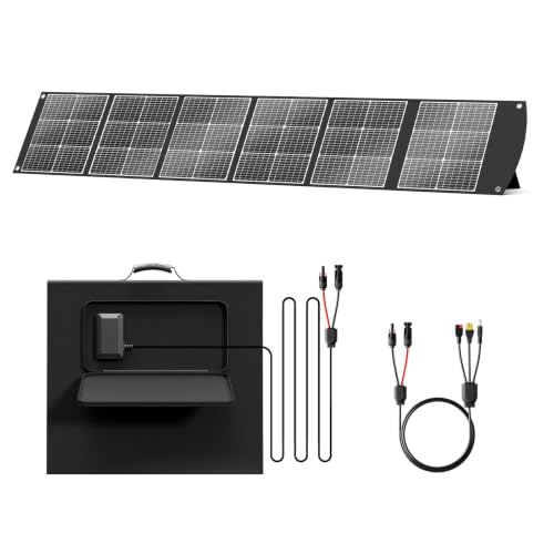 Image of 300W Portable Solar Panel Suitcase 40V MC4 Cable XT60 DC for Power Station